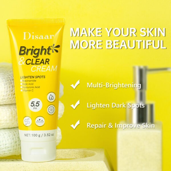 Disaar OEM Kojic Acid & Vitamin C Face Cream Brightening & Clear Skin Care Products Fade Dark Spots Skin Repair Face Body Cream - Image 5