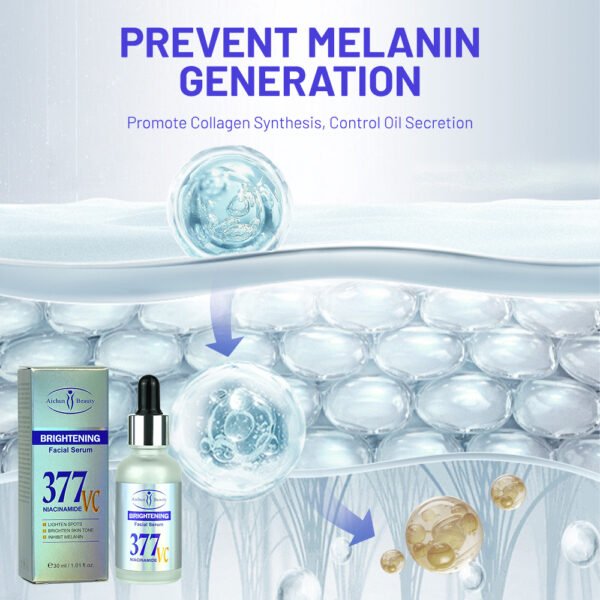 Custom 377 & Niacinamide Face Serum Vitamin C Fade Dark Spots Brightening Even Skin Tone Moisturizing Face Serum For Skin Care - Image 5