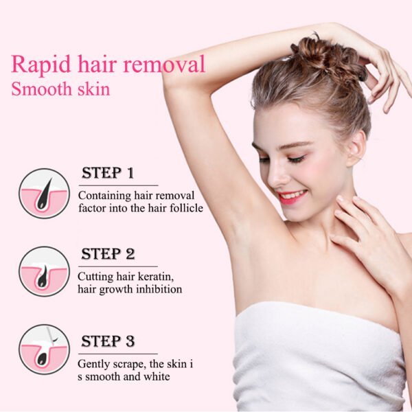 Disaar body armpit whitening smooth snail hair removal cream for for normal sensitive skin - Image 5