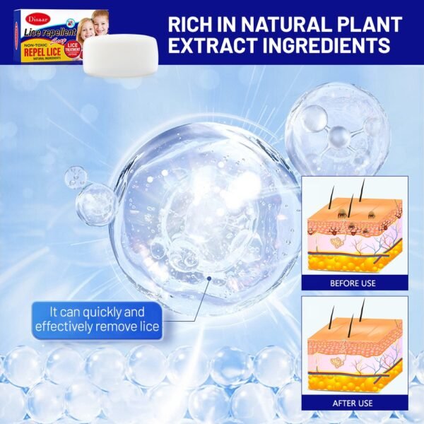 Disaar natural ingredient lice repellent soap deep cleansing skin non toxic repel lice bath soaps - Image 6