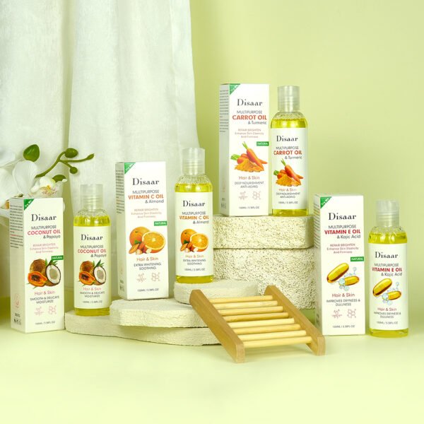 Disaar Wholesale Brightening Body Oil with Kojic Acid Vitamin C Turmeric Improves Dryness Dullness Skin Massage Oil New - Image 6