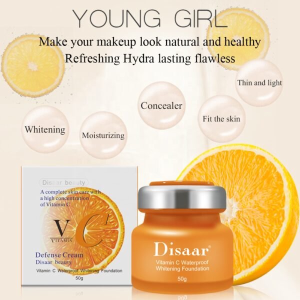 Disaar beauty vitamin c bb cream brightening vc foundation waterproof bb cream - Image 5