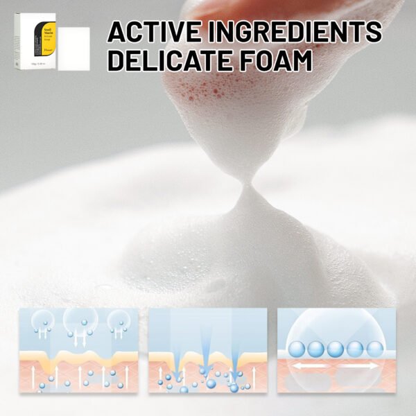 OEM Snail Mucin Serum Skin Cleansing Soap With Vitamin E Moisturizing Smoothing Skin Lightening Body Face Wash Oil Control Soap - Image 6