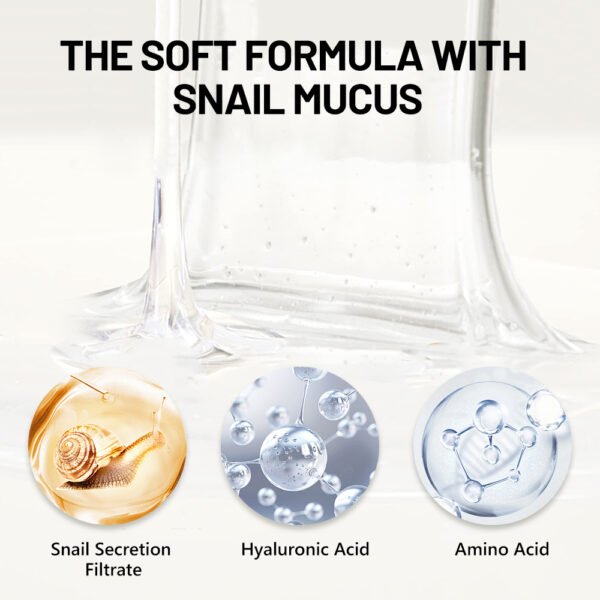 OEM ODM Snail Mucin Gel Cleanser with Amino Acid Woman Simple Deep Clean Chinese Brightening Face Cleans Wash Facial Cleanser - Image 6