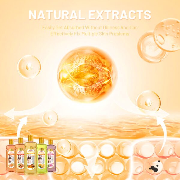 Full Body Skin Massage Oil with Flowers for Women Multi-purpose Deeply Moisturizing Soothing Brightening Skin Oil - Image 6