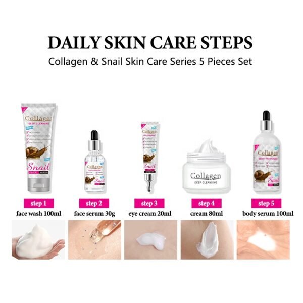 Disaar whitening skin care facial snail skin care set private label collagen snail skin care sets - Image 6
