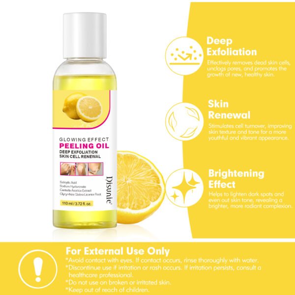 Disunie Private Label Extra Strength Yellow Peeling Oil Knuckles Skin Whitening Remove Dead Skin Exfoliating Anti Dark Spots Oil - Image 6