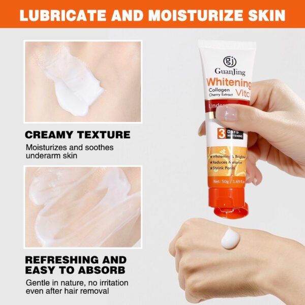 Disaar Vitamin C Armpit Dark Spot Remover Lightening Collagen Body Skin Lotion Underarm Whitening Cream for Spots in the Armpit - Image 6