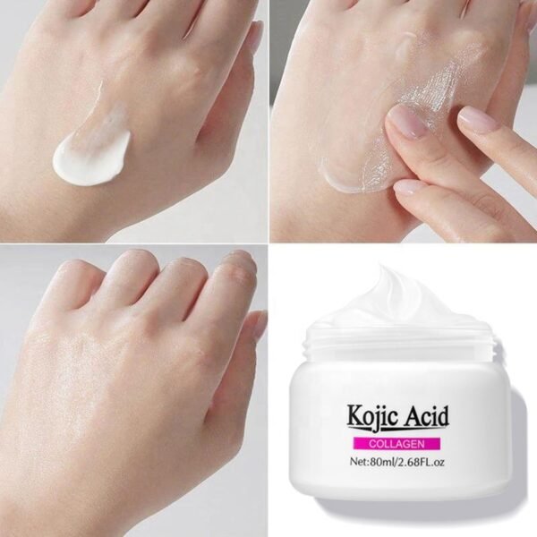 Private Label Skin Care Face Wrinkle Remover Cream Kojic Acid Collagen Whitening Skin Anti Aging Lightening Cream for Black Skin - Image 6