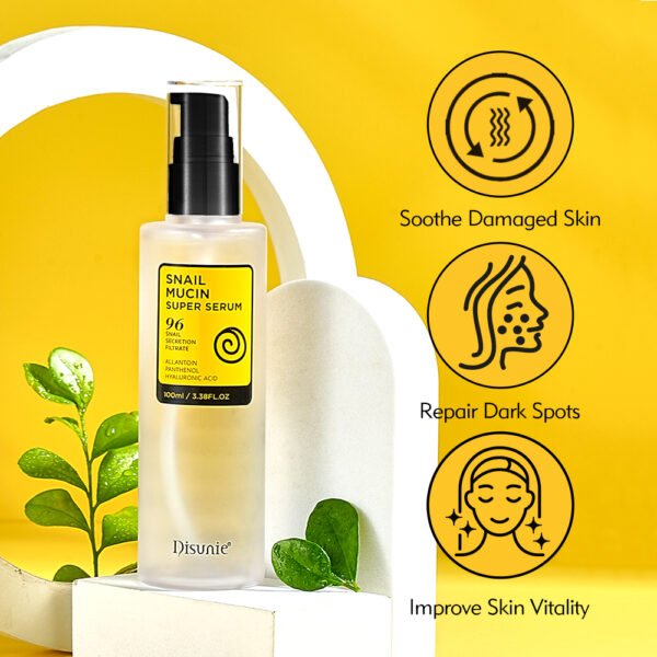 Best 96% Snail Secretion Filtrate Extract Skin Care Face Serum Oem Hyaluronic Acid Dark Spots Skin Repair Serum For Face - Image 6