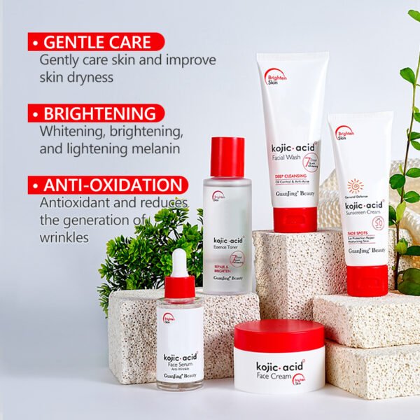 whitening skin care set moisturizing kojic acid cream skin care sets new for all stype skins - Image 6