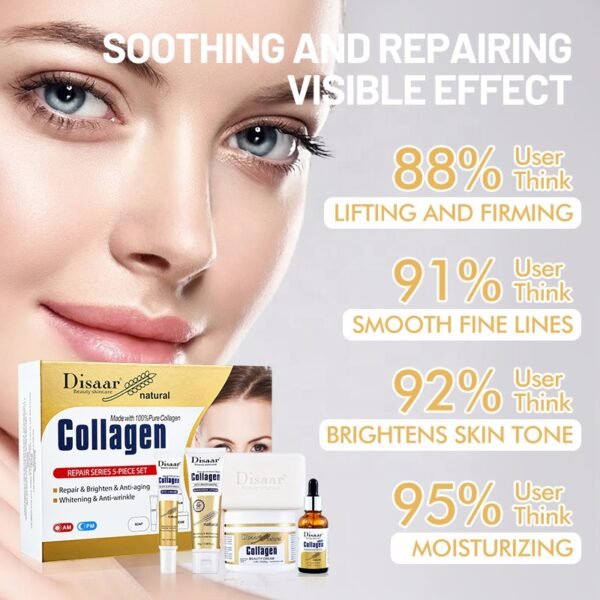 Skin Care Facial Set Collagen Whitening Facial Skin Care Set Lightening Cream - Image 6