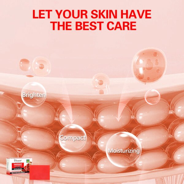 Disaar Pomegranate Vitamin E Essence Soap Deep Cleansing Face Wash Even Skin Tone Whitening Body Soap For Skin Care - Image 6