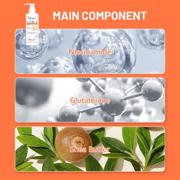 Disaar OEM Body Lotion & Cream Collagen Vitamin B3 Anti-Wrinkle Lightening Moisturizer Melanin Reducing Brightening Skin Care Cream - Image 6