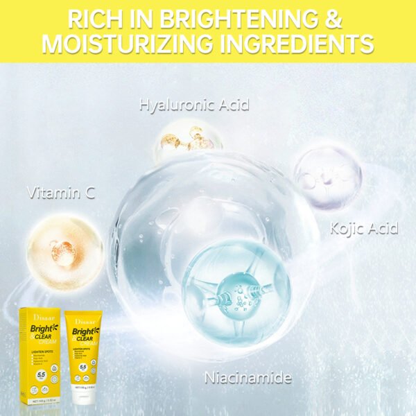 Disaar OEM Kojic Acid & Vitamin C Face Cream Brightening & Clear Skin Care Products Fade Dark Spots Skin Repair Face Body Cream - Image 6