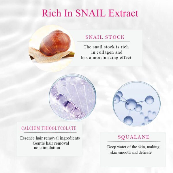 Disaar body armpit whitening smooth snail hair removal cream for for normal sensitive skin - Image 6