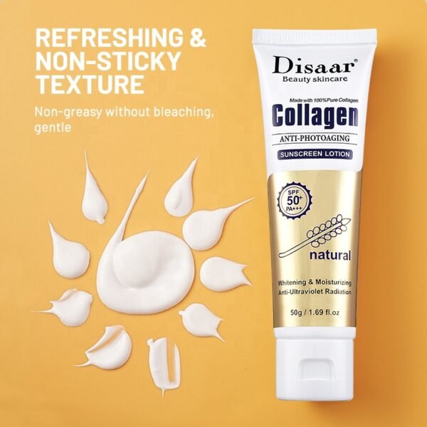 Disaar beauty skin care collagen whitening spf 50 sunscreen lotion anti-uv sunblock cream - Image 6