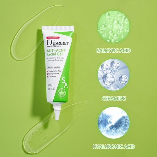 Disaar Salicylic acid ceramide anti acne facial gel acne removal gel natural acne repair cream - Image 6