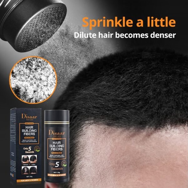 Disaar cover grey hair black hair building fibre spray powder for thinning hair - Image 7