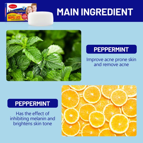 Disaar natural ingredient lice repellent soap deep cleansing skin non toxic repel lice bath soaps - Image 7