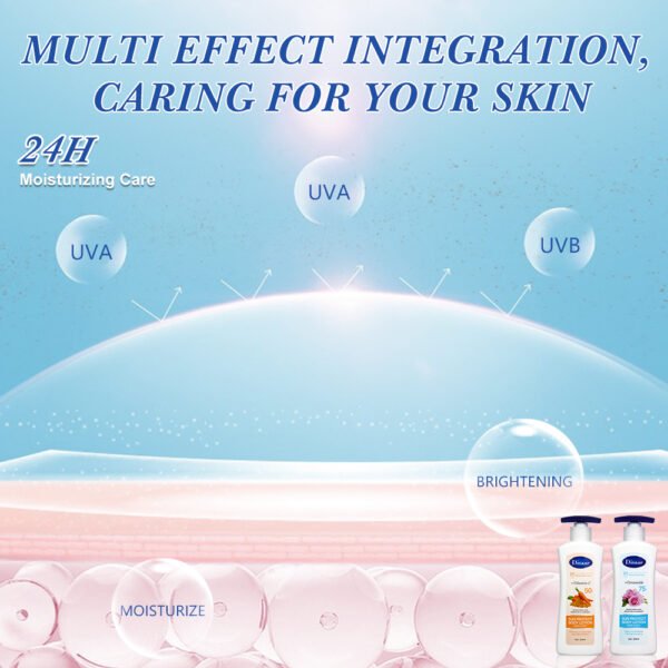 Disaar OEM Sunscreen Body Lotion Spf 50 75 Body Brightening Moisturizing Sun Protection Ceramide Skin Repair Body Lotion - Image 7