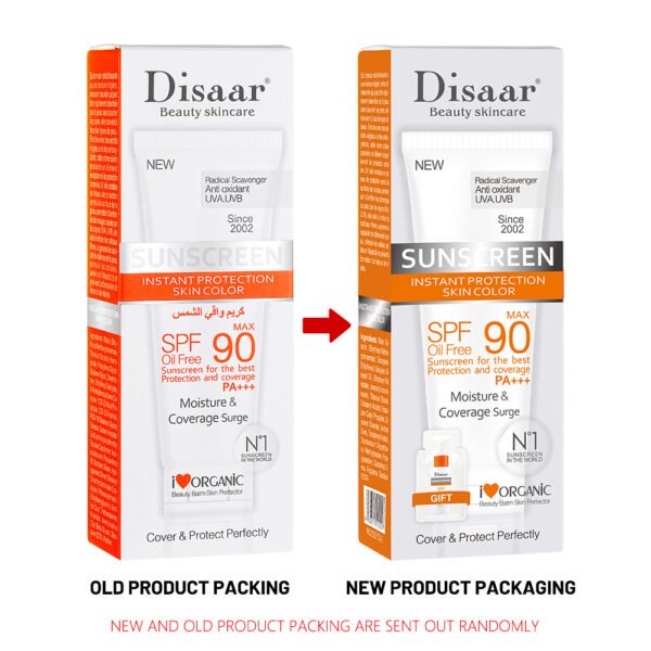 Disaar Sunblock Cream Skin Care Spf 90 Sunscreen Moisturizing Oil Free Mineral Sunblock Sunscreen For Face - Image 7