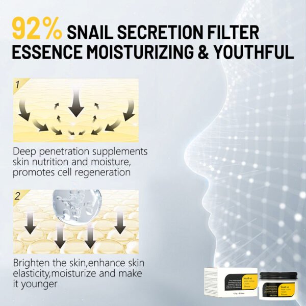 Disaar Hot Snail Mucin Multi-action Face Cream with Retionl Brighten Snail 92 All in One Cream Firming Nourishing Dry Skin - Image 7