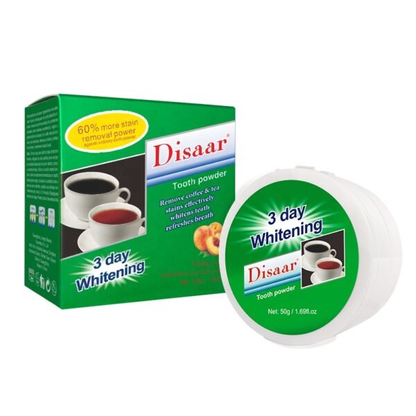 Disaar Tooth Power Remove Coffee Tea Stains Effectively Whitens Teath Cleaning Whitening Tooth Powder - Image 7
