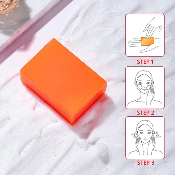 GUANJING Deep Cleansing Kojic Acid Soap Three-piece Soap Set Whitening Soap for The Skin - Image 7