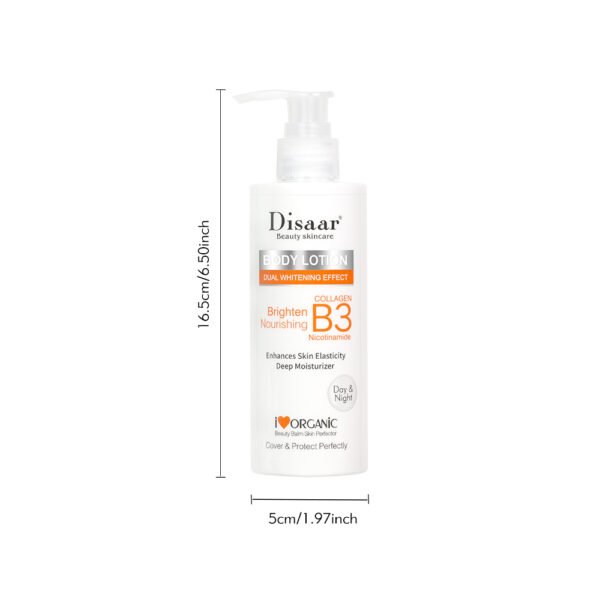 Disaar OEM Body Lotion & Cream Collagen Vitamin B3 Anti-Wrinkle Lightening Moisturizer Melanin Reducing Brightening Skin Care Cream - Image 7