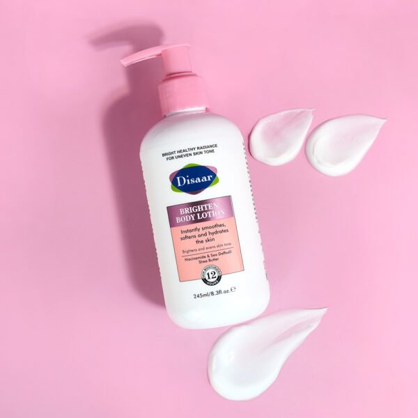 Disaar Organic Niacinamide Brightening Body Lotion for Women Shea Butter Moisturizing Skin Care Lightening Tone Body Lotion - Image 7